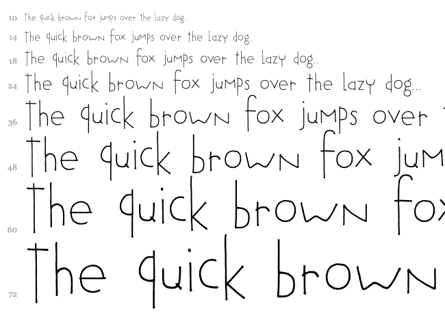 DK Tobu font waterfall